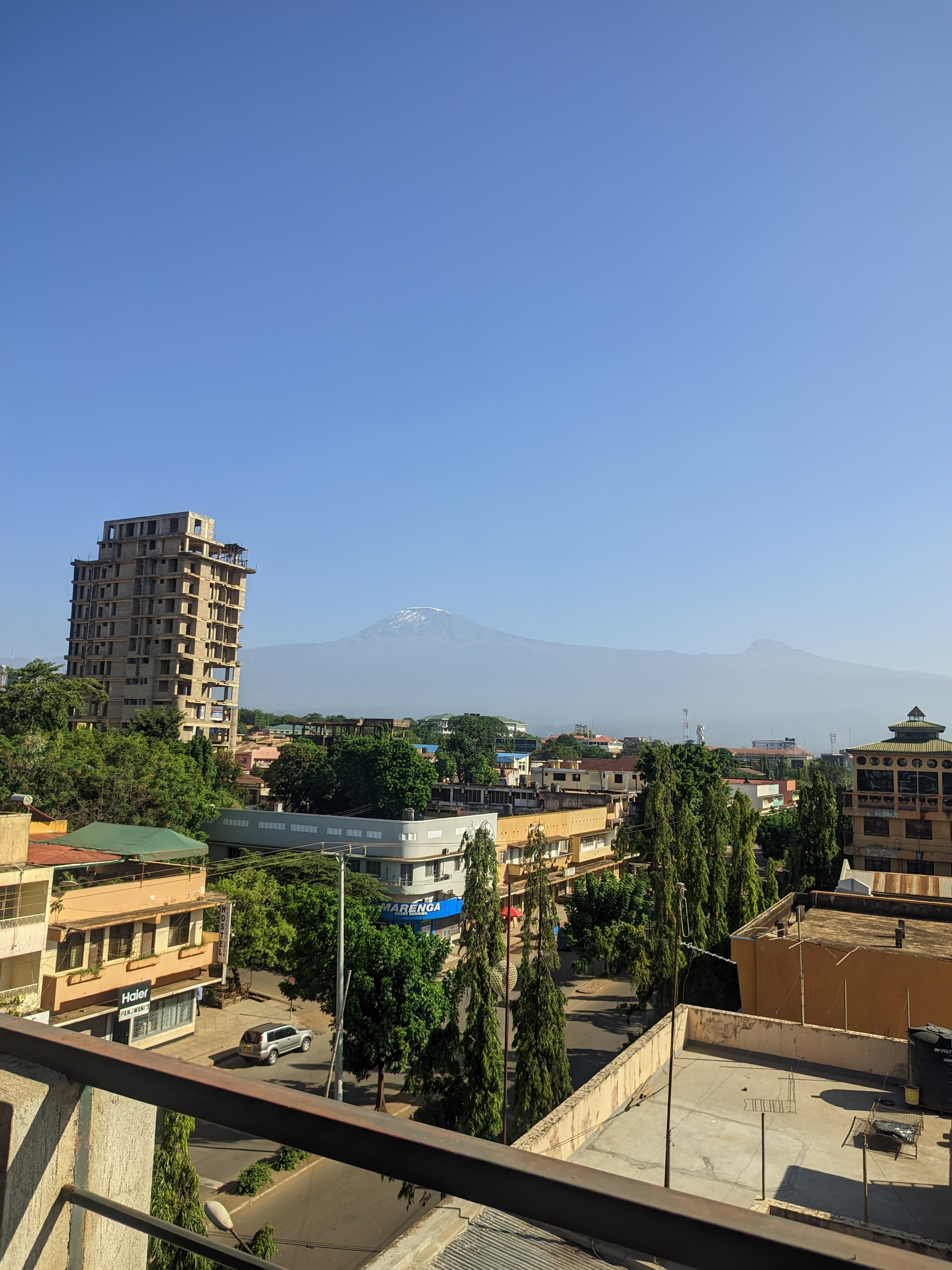Mount Kilimanjaro seen from Moshi